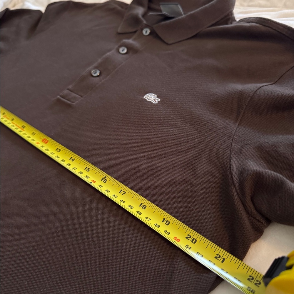Lacoste Men’s Polo Long Sleeves Shirt - Brown - Picture 10 of 10